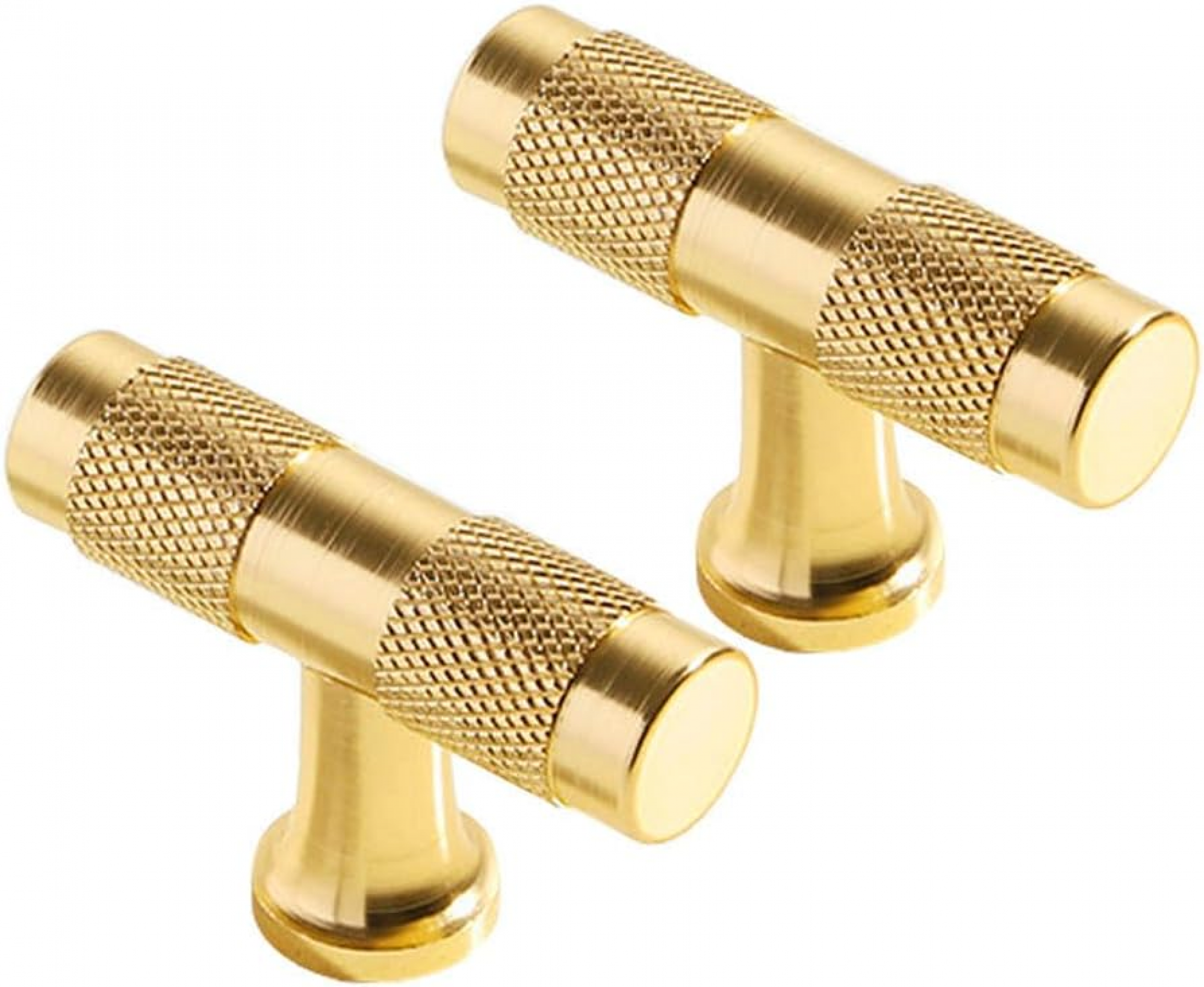 Schrankgriffe, Schubladengriffe, Kommodengriffe, Einlochig, 20 Mm Länge (goldfarben, 2 Stück)