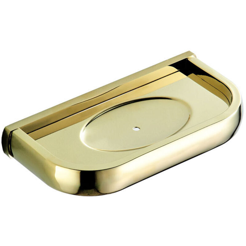 Seifenschale Zur Wandmontage Aus Messing, Seifenhalter Fürs Badezimmer, Duschzubehör (gold)