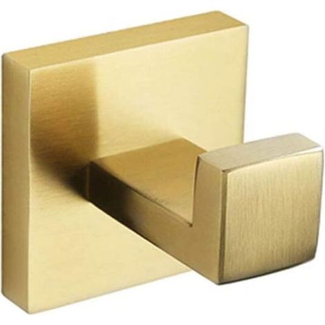 Csparcv 1 Stück Selbstklebender Handtuchhaken Aus Edelstahl Für Bad, Küche, Garage – Gold