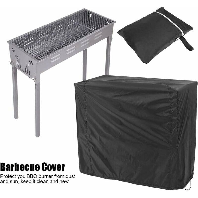 Grillabdeckung, Uv-/wasser-/feuchtigkeitsbeständig, Uv-schutz, Staubdicht, Wasserabweisend, Winddicht Für Grill Im Freien, Garten, Terrassengrill, 80x66x100cm (schwarz)