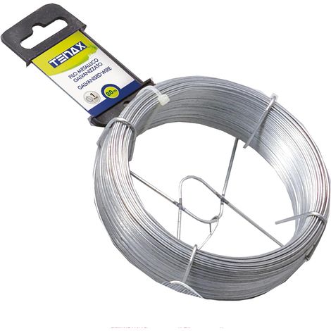 - Verzinkter Eisendraht - Metallspule - Pflanzenbefestigung Und -reparaturen - Für Den Innen- Und Außenbereich - Silber - 80 M X 0,1 Cm