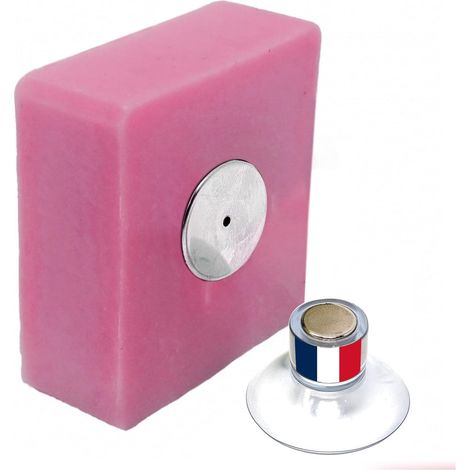 - Magnetische Seifenschale - Saugnapf, Edelstahl - Wandmontage Ohne Bohren Für Bad Und Küche - Silber - 8 X 8 Cm