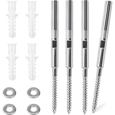 – Unsichtbare Regalhalterung – Schwebende Regalträger – Robuster Kohlenstoffstahl – Für Wohnzimmer, Küche, Schlafzimmer – Silber – 8 X 100 Mm