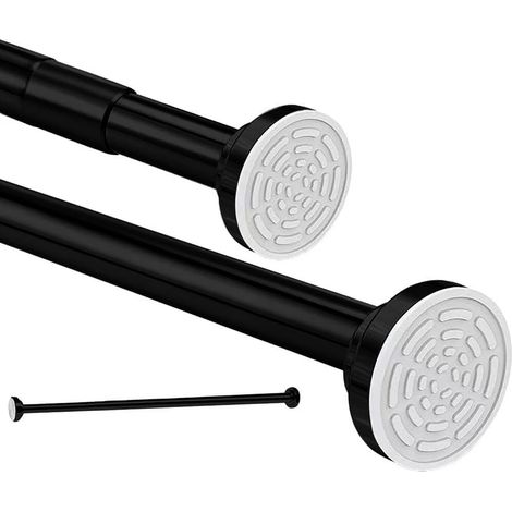 Teleskopstange – Duschvorhangstange – Edelstahl – Verstellbar Ohne Bohren – Für Badezimmer – Silber – 50 X 130 Cm