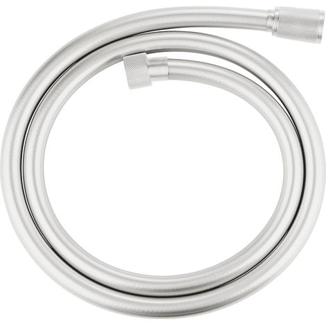 Duschschlauch – Verdrehsicherer Schlauch – Universalanschluss G 1/2 & 34 – Leicht Zu Reinigende Supersteel-oberfläche – Badezimmer – Silber – 125 X 1,25 Cm