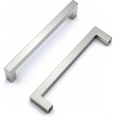 Stück – Möbelgriff – Schubladengriff – Edelstahl 304, Korrosionsbeständig, Ergonomisches Design Für Küche Und Bad, Silber, 160 Mm