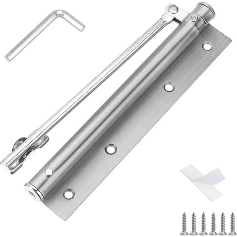 Türschließer – Türzubehör – Verstellbarer Hydraulischer Türschließer Aus Edelstahl Für Den Innen- Und Außenbereich, Silber, 30 Kg