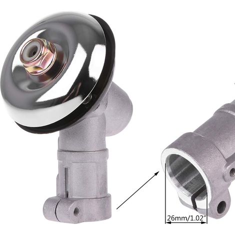 - Winkelgetriebe - Getriebekopf - 9 Zähne M10 Für Freischneider - Für Haus Und Industrie - Silber - 26 Mm