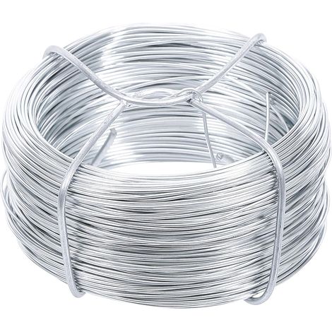 - Verzinkter Eisendraht - Drahtspule - Galvanisiert Für Heimwerker- Und Gartenarbeiten - Silber - 50 X 0,7 Mm