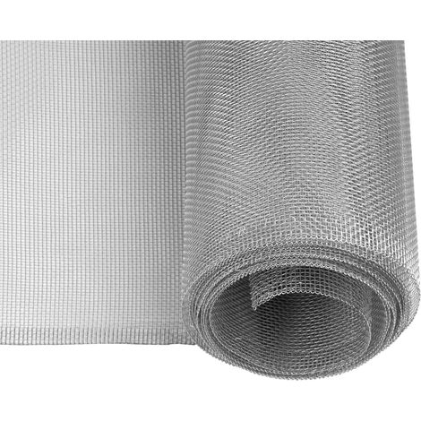 - Aluminium-moskitonetz - Schutzgitter - Wetterfest Und Insektenabweisend Für Fenster Und Türen - Silber - 120 X 250 Cm