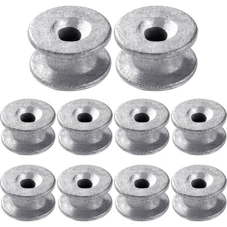 10 - Öse - Freischneider - Universelles Zubehör - Ersatzschneidkopf - Für Garten Und Landwirtschaft - Silber - 14 X 4 Mm
