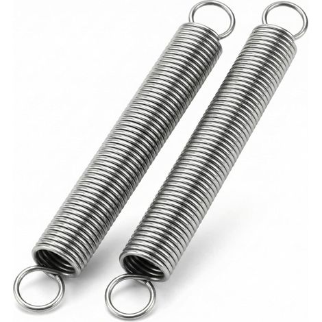 Stück – Zugfeder – Edelstahl 304 – Doppelhaken Für Elektronik Und Mechanik – Silber – 150 X 1,8 Cm