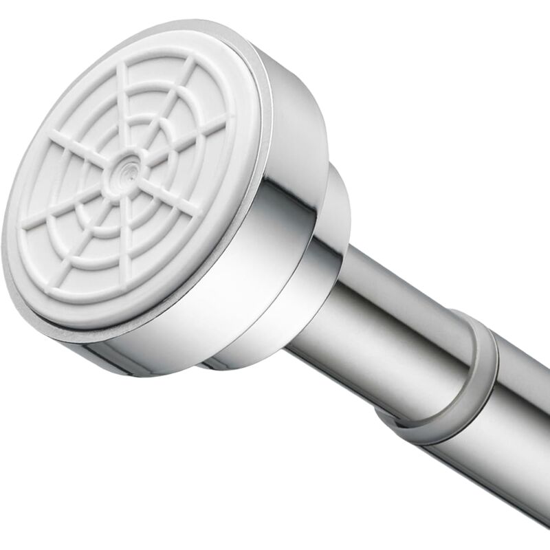 Ausziehbare Teleskop-duschvorhangstange Aus Edelstahl, 55–85 Cm Wandabstand, Silber