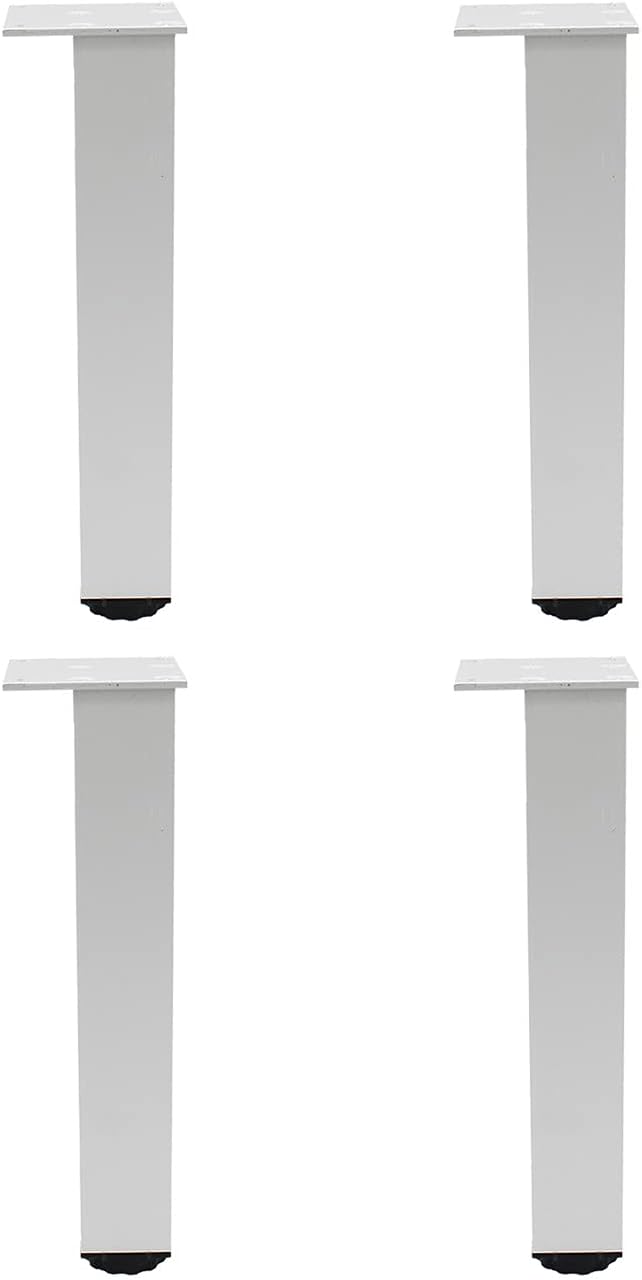Verstellbare Aluminium-möbelfüße, 4er-set, Für Möbel, Sofas Und Tische, Silber, 35 Cm (verstellbereich 350-368 Mm)