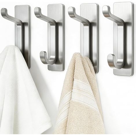 4er-set Handtuchhalter, Aluminium, Extra Starker Kleber, Badezimmer, Küche