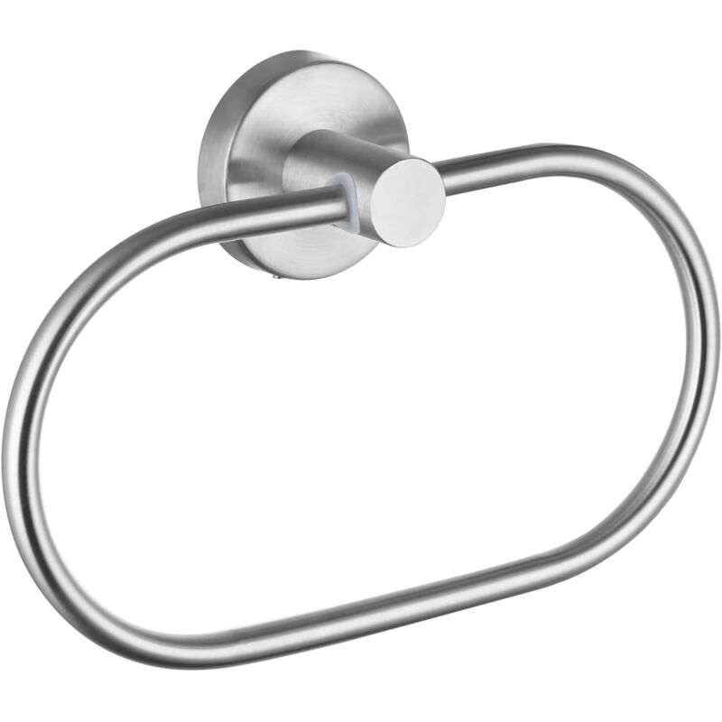 Handtuchring Fürs Badezimmer, Wandhandtuchstange, Ovaler Handtuchhalter, Silber