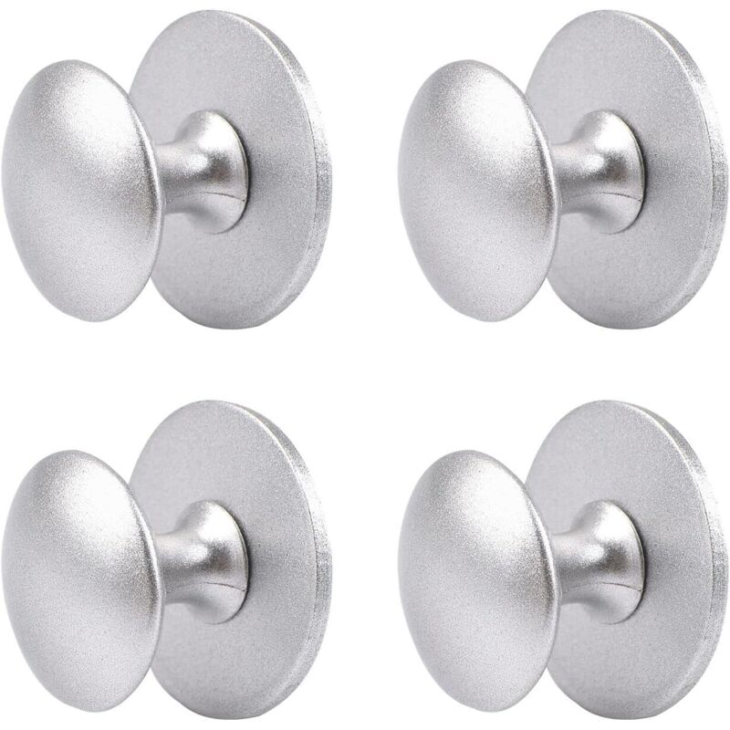 Selbstklebende Schrankknöpfe, Selbstklebende Küchenschrankknöpfe, Schubladengriffe, 4 Stück (sandsilber)