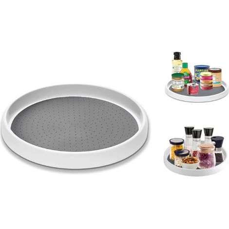 360° Drehbare Gewürzablage, Ideal Für Kühlschrankschränke, 30 Cm.