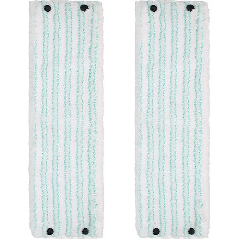 Csparcv 2er-pack Wischmoppköpfe Für Leifheit Clean Twist/combi M Micro Duo – Fransentuch 48,5 X 15 Cm, Kompatibel Mit Leifheit-wischmoppköpfen, Mikrofaser-ersatzmopps Für Alle