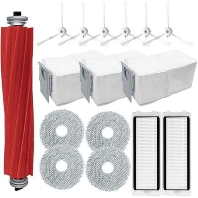 Packung Mit 16 Ersatzteilen Für Roborock Q Revo/roborock P10 Saugroboter Mit Hauptbürste, Xu, Wischtuch, S -