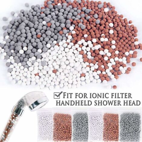 Duschperlen-set, 6 Monate Nachfüllpackung Für Duschfilter Mit Anti-kalk-funktion Für Duschköpfe Und Kugelbrausen, Anti-kalk-filter Auf Basis Von Negativ-ionen-perlen