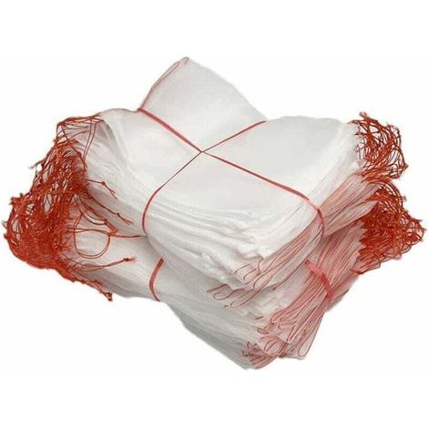 Ulisem 50er-pack Insektennetze, Nylon-gartenschutznetze, Wiederverwendbare Beutel Für Obst Und Pflanzen, Vogelbeutel Mit Kordelzug (25 X 15 Cm (50 Stück))