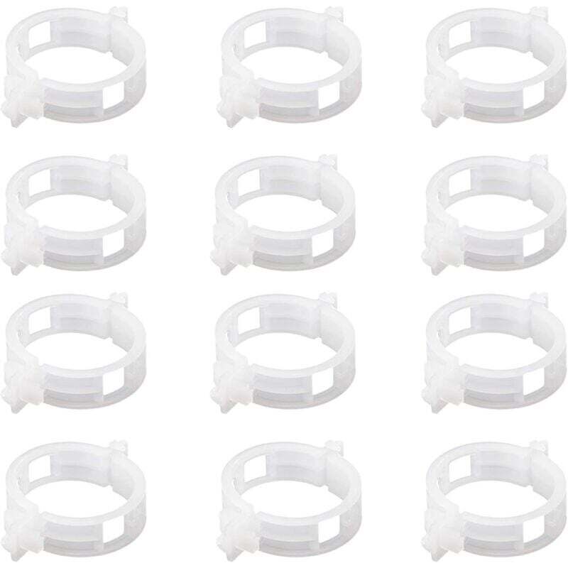 Packung Mit 100 Wiederverwendbaren Weißen Pflanzenclips Aus Kunststoff Für Kleines Gemüse, Tomaten Und Weinreben
