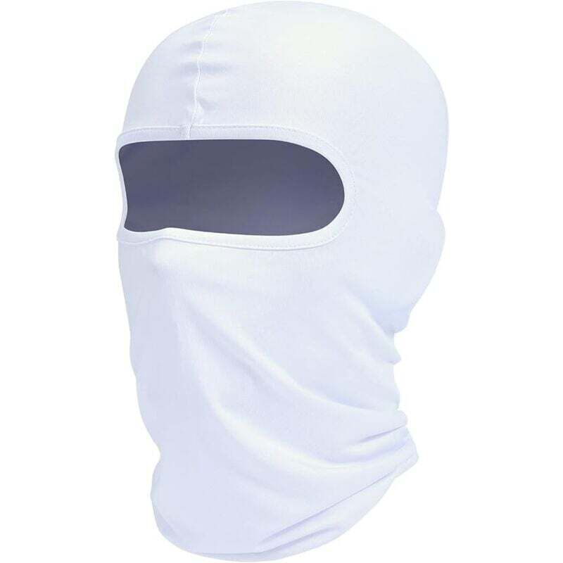 Skimaske, Sturmhaube, Uv-schutz, Motorradschal, Sommerschal, Weiß Für Damen Und Herren