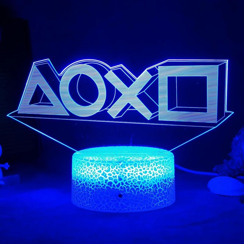 Gaming-lampe – Gamer-lampe Mit Fernbedienung – 16 Farben – 4 Beleuchtungsmodi – Gaming-dekoration (modell B) – Fei Yu