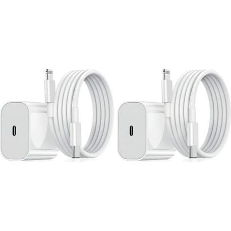 2 X 20-w-usb-c-schnellladegeräte Mit 1 M Lightning-kabel, Usb-c-netzteil Für Iphone 14/13/12/11, Ipad Air