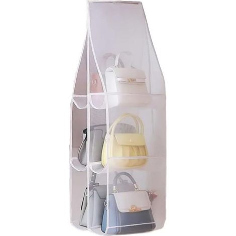 Hängender Handtaschenorganizer Für Handtaschen, Hängeorganizer Für Den Kleiderschrank, Handtaschenorganizer Für Die Garderobe (farbe: Weiß, Größe: M)