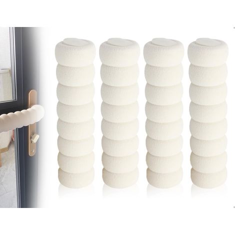 Griffstopper – Eva-schaum – Wand- Und Möbelschutz – Werkzeuglose Montage – Weiß – 3 X 13,5 Cm