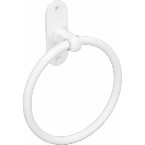 Ulisem Handtuchring, Eleganter Weißer Wandhandtuchhalter Für Bad Und Küche, Rostfreier Runder Drehbarer Handtuchring
