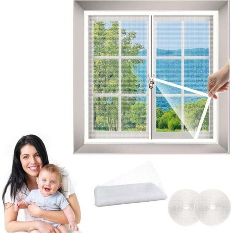 Ulisem Fenster-moskitonetz 50 X 120 Cm (b X H) Zum Schutz Vor Insekten, Moskitonetz Für Fenster, Moskitonetz Zum Selbermachen, Moskitonetz, Fliegengitter