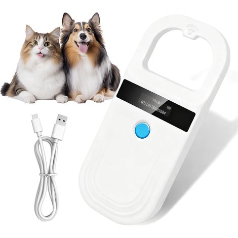Mikrochip-lesegerät, Tieridentifikationslesegerät, Wiederaufladbares Rfid-emi-mikrochip-lesegerät Für Tiere, 134,2 Khz 125 Khz, Haustiermarken-lesegerät Für Haustiere/schweine/hunde/katzen