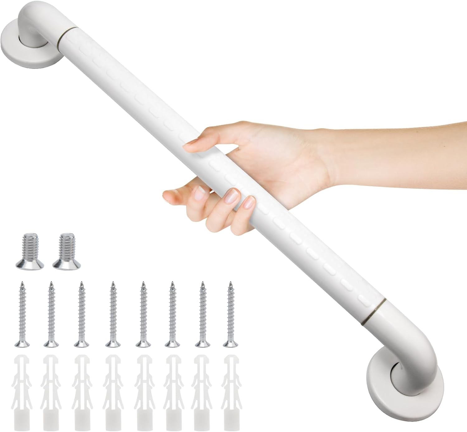 Haltegriff Fürs Badezimmer Mit Beleuchtetem Sicherheitsring, Treppenhilfe Für Senioren Und Kinder, 40 Cm