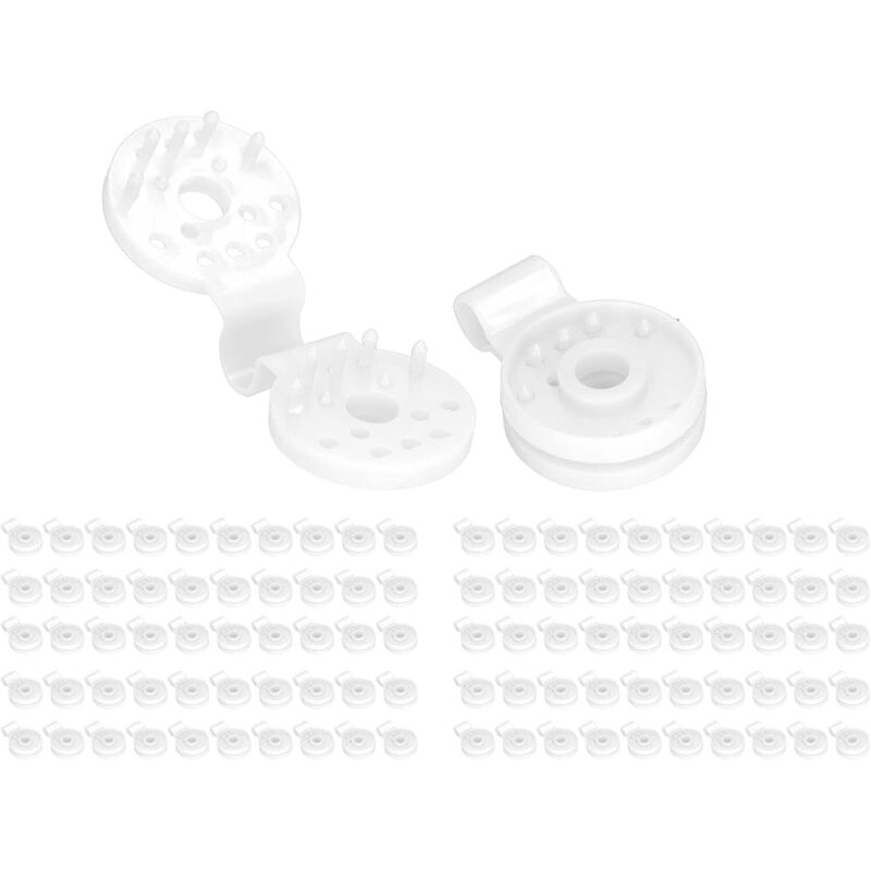 Packung Mit 50 Clips Für Sonnenschutznetze, Windschutzwände Mit Kunststoffösen Für Gewächshäuser Und Weiße Gartennetze (mit Haken)
