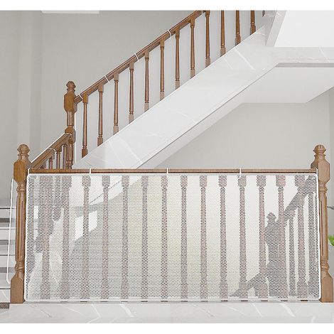 Kindersicherheitsnetz 450 Cm X 78 Cm – Reißfestes Material – Balkon- Und Treppenschutz – Einfache Montage – 300 Cm L × 90 Cm H