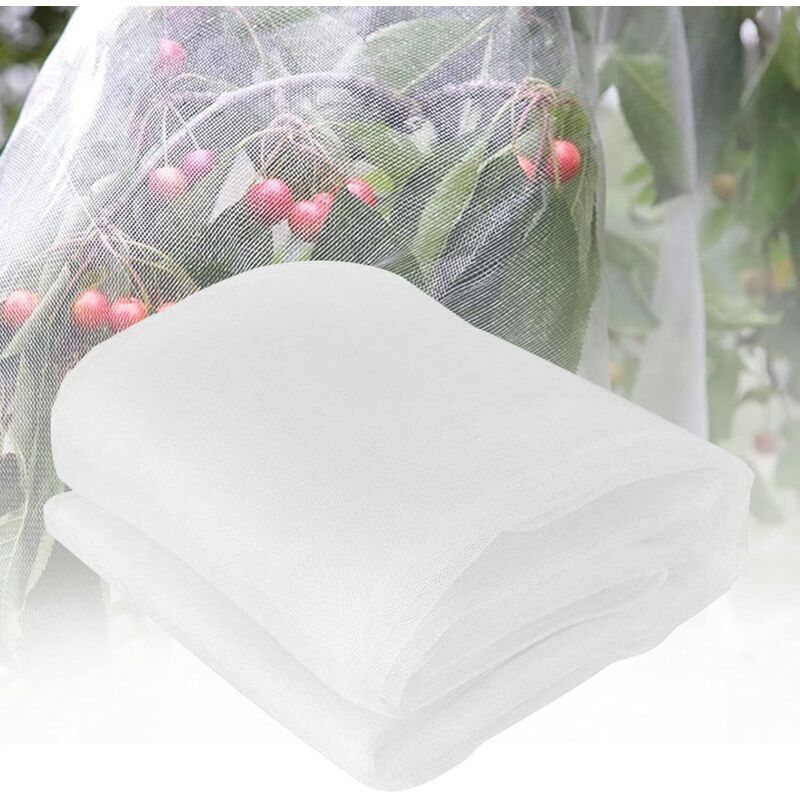 Insektennetz, Pflanzenschutznetz, Insektennetz Für Gemüsegärten, Geeignet Für Obst, Blumen, Nutzpflanzen, 2,5 X 6 Meter (weiß)