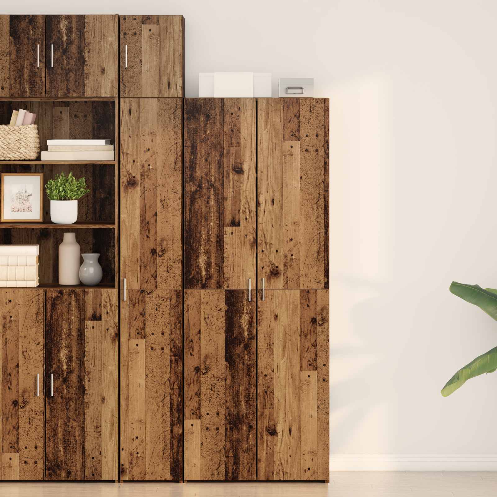 Vidaxl Highboard Altholz 70 X 42,5 X 185 Cm