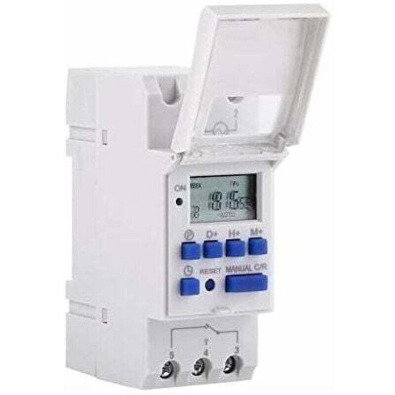 Programmierbarer Digitaltimer, Digitaltimer Mit Lcd-bildschirm, Programmierbarer Wochentimer, Programmierbarer Digitaltimer Für Din-schiene (220 V)