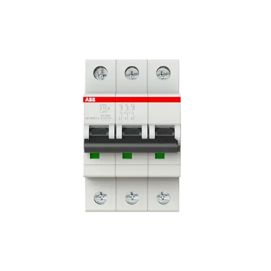 [neuwertig] B-ware Abb Leitungsschutzschalter Sicherungsautomat Ls Schalter S203 Z10 10 A 400 V 3 Pol