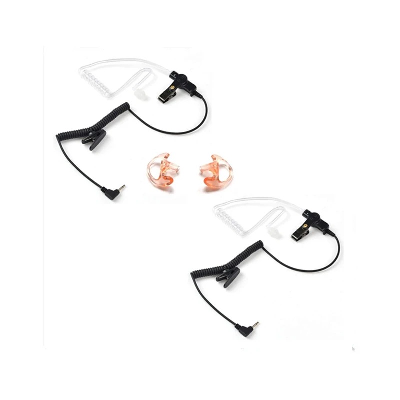 3,5-mm-polizei-einohr-headset, Geeignet Für Walkie-talkies, Drahtlose Kommunikation, Freisprecheinrichtung Und Mikrofon (2er-set).