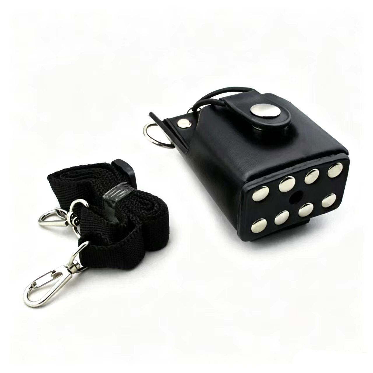 Lederetui Für Walkie-talkies Gp328plus Und Gp688plus, Schutzhülle Aus Pu-leder Mit Metallclip, Halbe Gürteltasche.