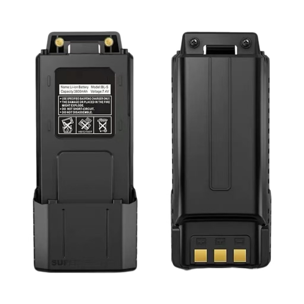 Uv5r-akku Mit Erweiterter Kapazität, Typ-c-anschluss, Verlängerte Und Verdickte Leiterplatte, Kompatibel Mit 5re-walkie-talkie Und Mobiltelefon-ladefunktion.