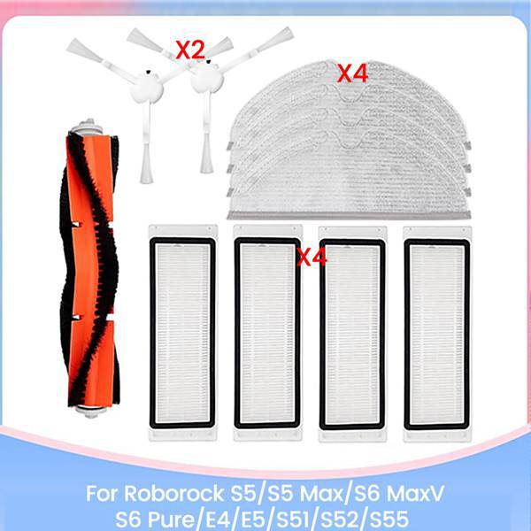 1 Farbset: Siehe Foto. Material: Kunststoff Und Stoff. Kompatibel Mit Roborock S5/s5 Max/s6.