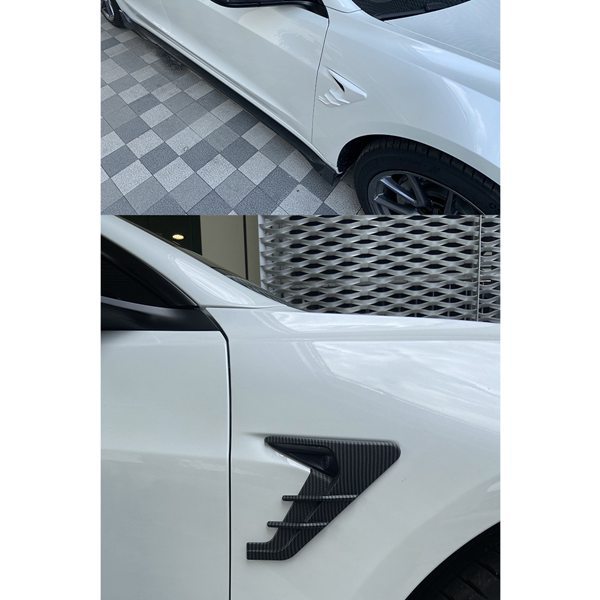 1 Paar Schutzabdeckungen Für Die Seitlich Angebrachten Kamerablenden An Den Kotflügeln Des Tesla Model L3/y (modelljahr 2021).