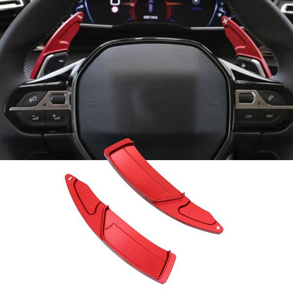1 Paar Verlängerte Schaltwippen Aus Aluminiumlegierung Für Peugeot 508l Und 4008 Lenkräder