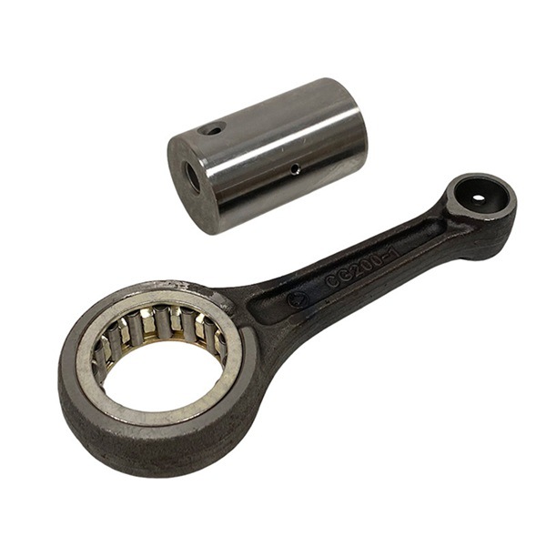 1 Satz. Farbe: Silbergrau. Material: Metall. 41-mm-pleuelstange Für Motorradmotoren.