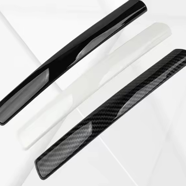 2 Farben Carbonfaser-optik Material: Gummi 2er-packung Auto-rückspiegelschutz Und Fahrzeug-antikollisionsstreifen